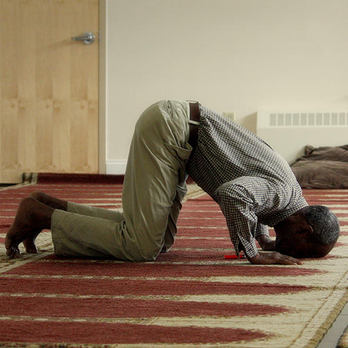 Muslim Performing Salah