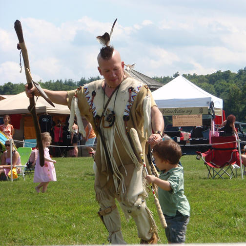 Participants Celebrate with Tribal Dancing at the Preservation of Indian Culture Pow Wow