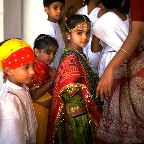 Young Jains at Sapna Ceremony in Fremont, California