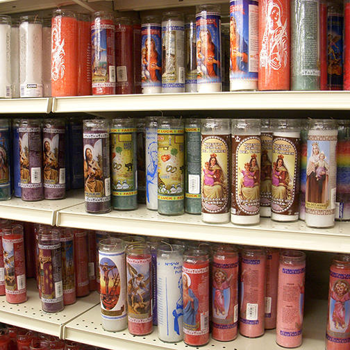 Ritual Candles For Sale in Botanica San Miguel