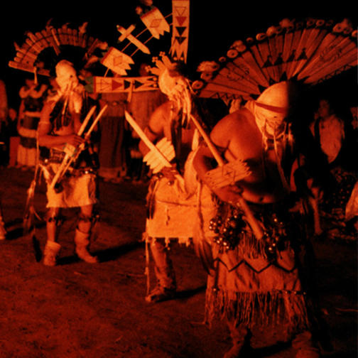 Ganns Dance after the Sunrise Dance Ceremony in White River, Arizona