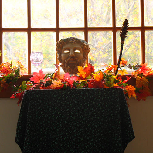 Altar to Dionysus during the Festival of Anthesteria